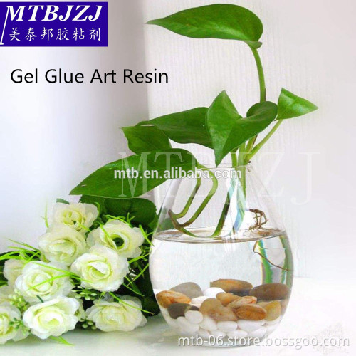 Manufacturer High Quality Clear Epoxy Art Resin Gel AB Glue for Artificial Flower Making